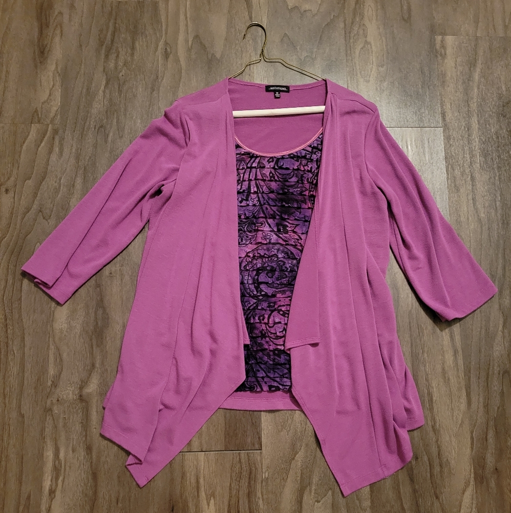 Purple one piece top